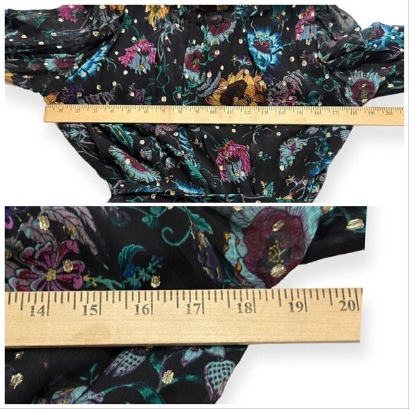 Ulla Johnson Anais Dress in Black Iris,   Size 0, ‎ Silk  New with tags - Picture 15 of 16